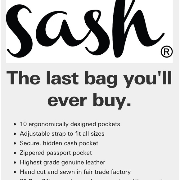 RARE Sash Black Leather Silver Studded Travel Bag - Picture 9 of 10